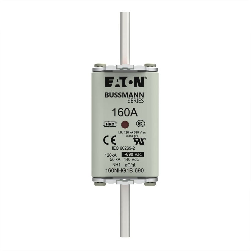 Eaton - Messersicherung Sicherungseinsatz Nieders. 160NHG1B-690 160A AC 690V 120kA − 3 Stück