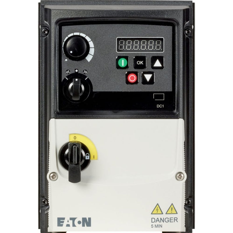 Eaton - Frequenzumrichter =< 1 kV Frequenzumrichter 1phasig DC1-122D3FN-A6SOE1 230V 2.3A 0.37kW AC