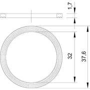 OBO Bettermann - Dichtring, flach Anschlussgew.dichtring 107 F M32 PE − 100 Stück