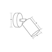 Brumberg Leuchten - Decken-/Wandleuchte LED-Wandleuchte GU10 65351100 graphit