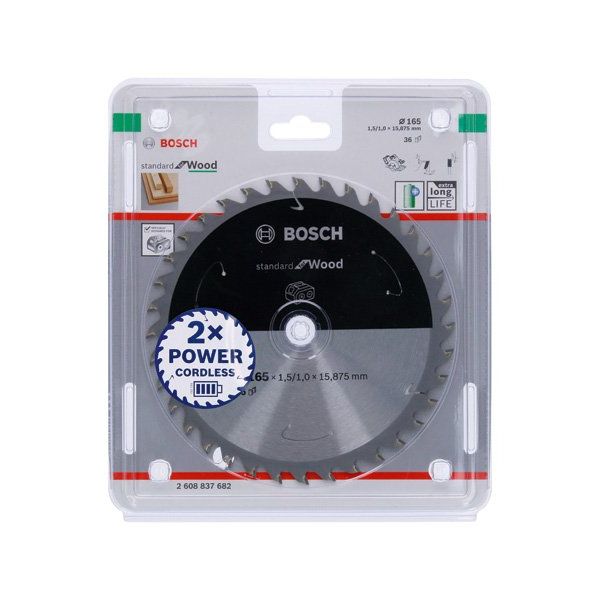 Bosch - Kreissägeblatt PRO Wood cordless 2608837682 Kreissägeblatt 165 x