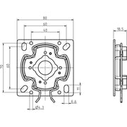 DELTA DORE - Zubehör/Ersatzteile für Tor-/Rollladenantriebe Click-Univer.antriebslager 4015K-05 Click
