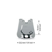 WAGO - Endklammer/-halter für Reihenklemme Endwinkel 249-101 TS15