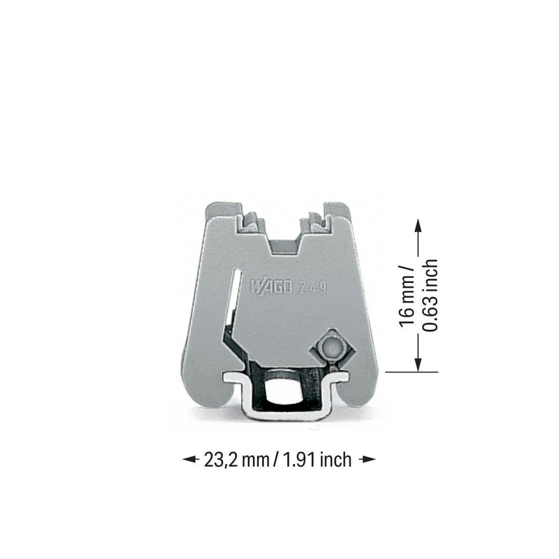 WAGO - Endklammer/-halter für Reihenklemme Endwinkel 249-101 TS15