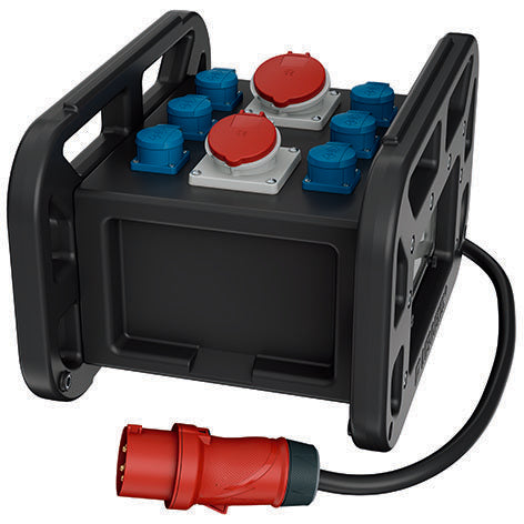 Mennekes - CEE-Steckdosen-Kombination (IEC 60309) Verteiler EverBOX GRIP 9502969SW tragbar