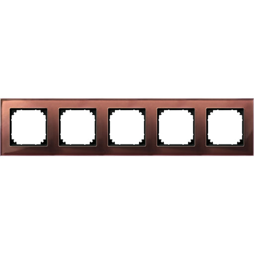 Merten - Abdeckrahmen Rahmen Glas 5f.mah/br 489515 waage/senkrecht