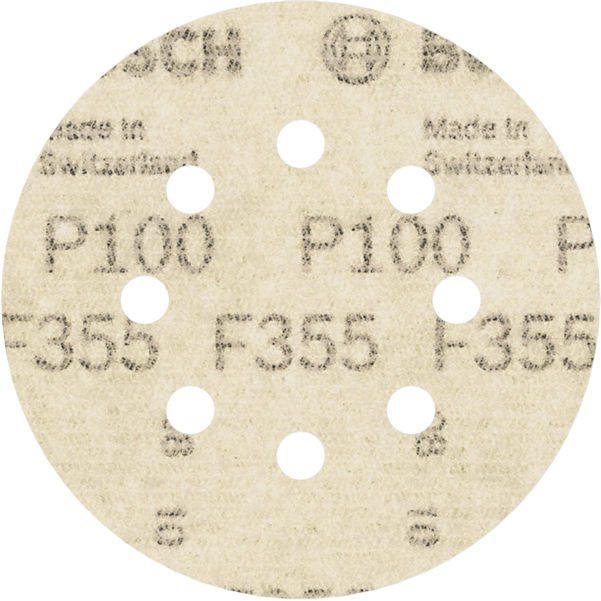 Bosch - Schleifpapier/Schleifvlies PRO F355 Schleifblatt, 125 2608605116 mm, G100, 5-tlg