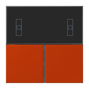 Jung - Abdeckung/Bedienelement für Installationsschalterprogramme Tastensatz 3fach LC 4093 TSA 244 rouge vermillon 59