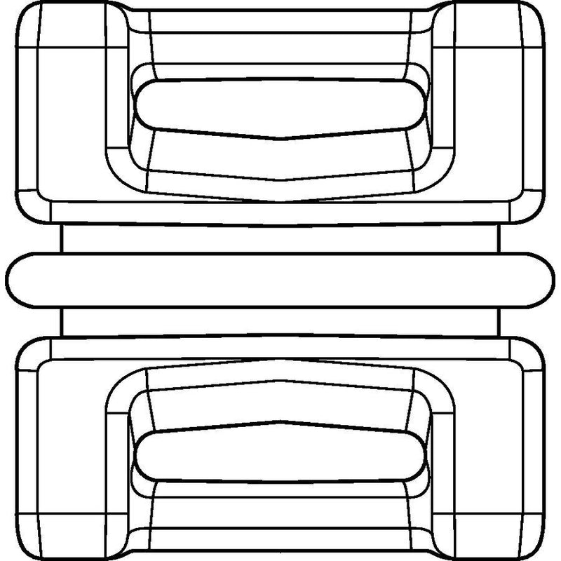 HellermannTyton - Befestigungssockel und -element für Kabelbinder Befestigungselement DSWS5-HS-BK-L1 sw − 50 Stück