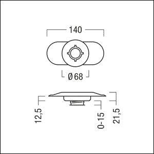 Zumtobel Group - Mechanisches Zubehör/Ersatzteile für Leuchten Montageset SUSP DOT28 #24163473