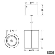 LTS Licht&Leuchten - Pendelleuchte LED-Pendelleuchte TIMR-D201.927.MFEsc 927, esche