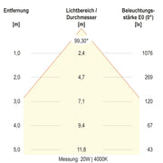 EVN Lichttechnik - Decken-/Wandleuchte LED-Deckenleuchte DSM54250125 ML, MC