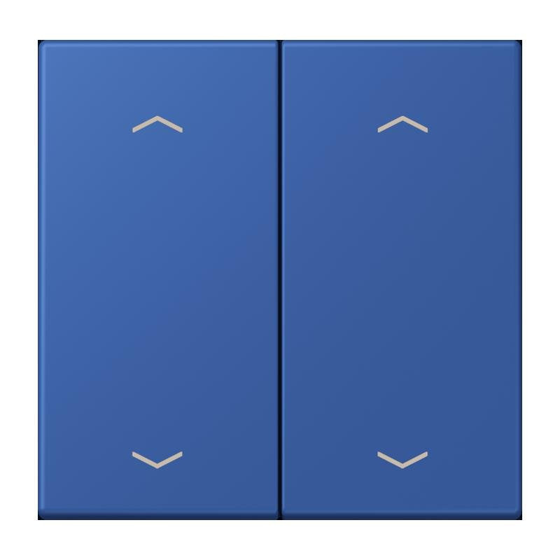 Jung - Abdeckung/Bedienelement für Installationsschalterprogramme Wippe mit Pfeilsymbolen LC 102 P 253 bleu outremer 59