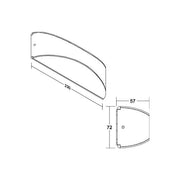 Brumberg Leuchten - Decken-/Wandleuchte LED-Wandanbauleuchte 65061103 3000K, graphit