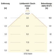 EVN Lichttechnik - Decken-/Wandleuchte LED-Anbauleuchte D54300125