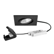 Brumberg Leuchten - Downlight/Strahler/Flutlicht LED-Einbaustrahler 230V 39488183AB 3000K, sw