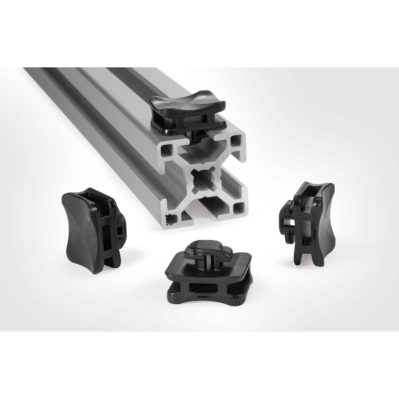 HellermannTyton - Befestigungssockel und - element für Kabelbinder Befestigungselement ACFM4W8P #151 - 03176 für Alu - Profile − 500 Stück