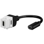 Rutenbeck - Einsatz/Abdeckung für Kommunikationstechnik Buchse für Montageadapter KMK-USB-C 3.1 KP rw