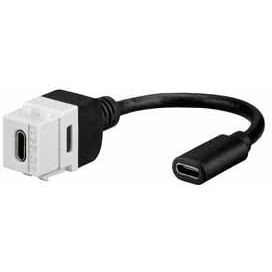 Rutenbeck - Einsatz/Abdeckung für Kommunikationstechnik Buchse für Montageadapter KMK-USB-C 3.1 KP rw − 1 Stück by Rutenbeck
