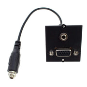Bachmann - Einsatz/Abdeckung für Kommunikationstechnik Rahmen 1xVGA+Klinke 917.045 BCM-17