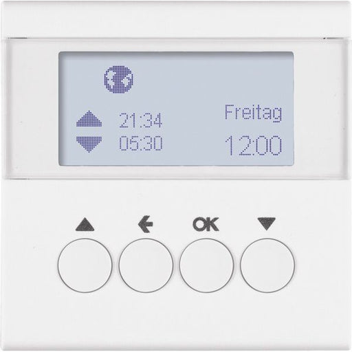 Berker - Jalousiesteuerung Jalousie-Schaltuhr 85741188 polarweiß matt