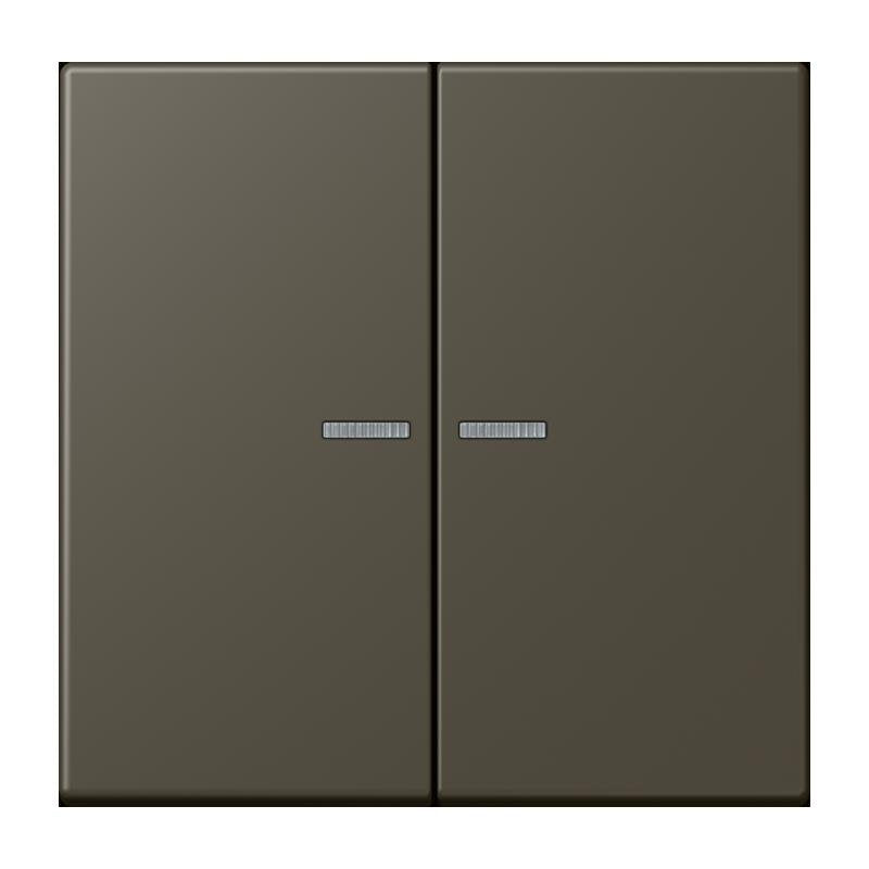 Jung - Bedienelement intelligent Taster 2fach BT LC 17102 241 ombre naturelle 31