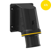 Walther Werke - CEE-Gerätestecker (IEC 60309) CEE NEO Anbaugerätestecker FW731304CC schräg 32A 3P 4h