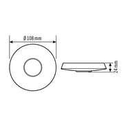 ESYLUX - Zubehör/Ersatzteile für Bewegungsmelder Abdeckung COMPACTCOVERSET 8 BK