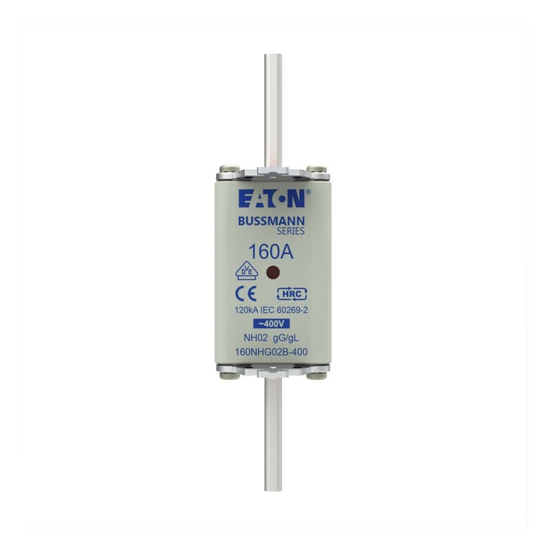 Eaton - Messersicherung Sicherungseinsatz Nieders. 160NHG02B-400 160A AC 400V 120kA − 3 Stück