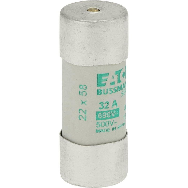 Eaton - Zylindrische Sicherung Sicherungseinsatz Nieders. CYL AM 22,#C22M32S 32A AC 690V 80kA − 10 Stück