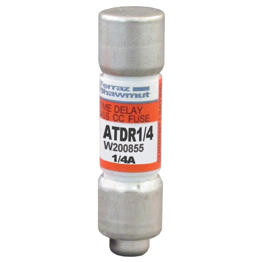 Mersen - Zylindrische Sicherung Sicherungseinsatz Class CC ATDR1/4 T 10x38 0,25A − 10 Stück