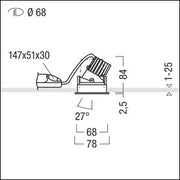 Zumtobel Group - Downlight/Strahler/Flutlicht LED-Downlight PANOS INF #60816917 3000K