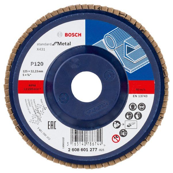 Bosch - Trenn-/Schleifscheibe Fächerschleifscheibe X431 2608601277 Standard for Metal