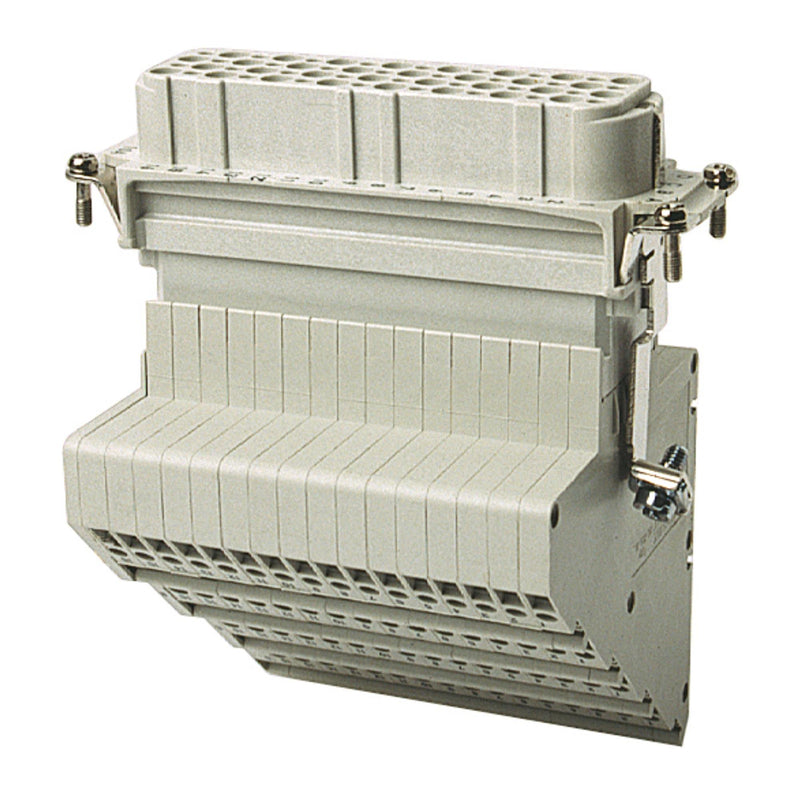 Walther Werke - Kontakteinsatz für Rechtecksteckverbinder Klemmenadapter D64 720635 Buchseneinsatz mit − 10 Stück