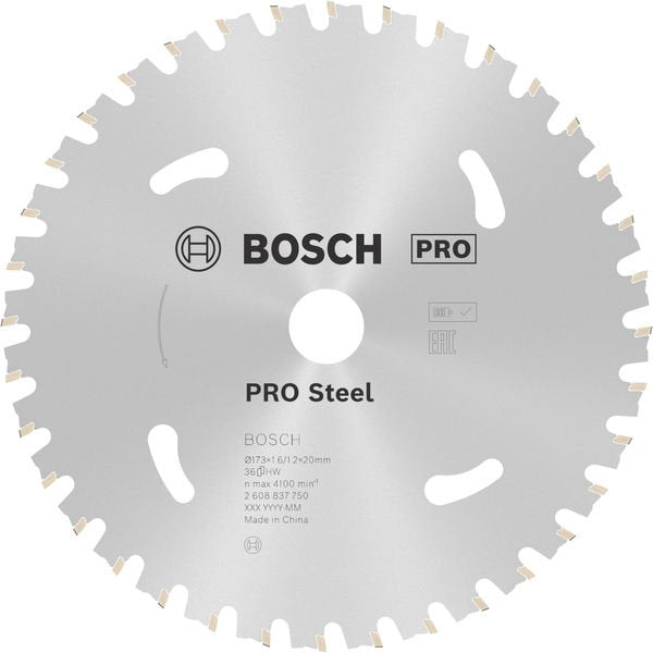 Bosch - Kreissägeblatt PRO Steel cordless 2608837750 Kreissägeblatt 173 x