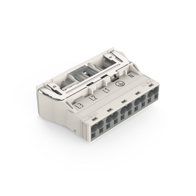 WAGO - Geräteanschluss für steckbare Gebäudeinstallation Steckerteil 770-735/007-000 2x0,5-4mmq weiß − 50 Stück