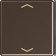 Jung - Abdeckung/Bedienelement für Installationsschalterprogramme Taste 4-fach mokka A 404 TSAP MO 23 mit Symbolen − 1 Stück