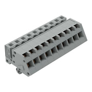 WAGO - Kabelsteckverbinder für Leiterplattensteckverbinder 1-Leiter Federleiste 731-510/008-000 CAGECLAMP 2,5mm²,gr − 50 Stück