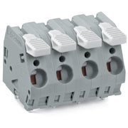 WAGO - Leiterplattenklemme Hebel 2706-209 6mm²,grau − 10 Stück