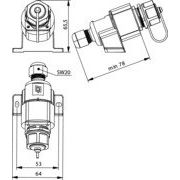Telegärtner - Kommunikationsanschlussdose Kupfer Industrie STX V1 AP-Dose 100007447 RJ45 Modul B Cat.6A