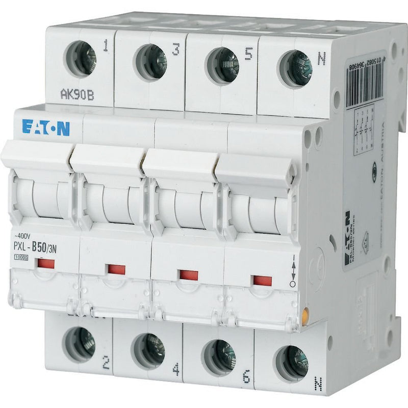 Eaton - Leitungsschutzschalter LS-Schalter m.Beschrift. PXL-B50/3N B 50A, 3p+N