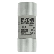 Eaton - Zylindrische Sicherung Sicherungseinsatz Nieders. CYL GG 22,#C22G8S 8A AC 690V 80kA − 10 Stück