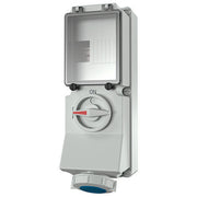 Mennekes - CEE-Steckdose abschaltbar, abgesichert (IEC 60309) Wanddose DUO 7050 16A,3p,6h,230V,IP67