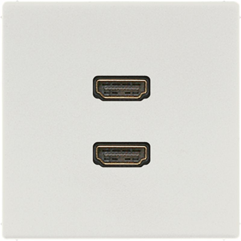 Jung - Multifunktions-Anschlussdose Multimedia-Anschluss lgr MA LS 1133 LG 2 x HDMI m.Tragring