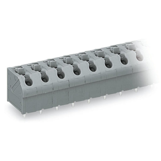 WAGO - Leiterplattenklemme 250-610 Drücker,1,5mm²,grau − 15 Stück