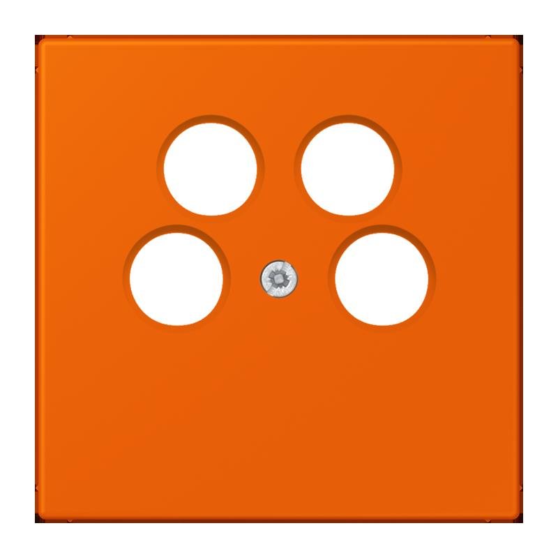 Jung - Einsatz/Abdeckung für Kommunikationstechnik Abdeckung für SAT-TV LC 990-4 SAT2 224 orange (32080)