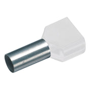 Cimco Werkzeuge - Aderendhülse Isol. Twin-Aderendhülse 187733 2x0,75mm²x8mm,weiß − 100 Stück