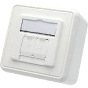 Telegärtner - Kommunikationsanschlussdose Kupfer Modulaufnahme 100021396 80x80, 2-fach AP