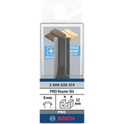 Bosch - Fräser PRO Nutfräser, 2608628374 zweischneidig 12 x L