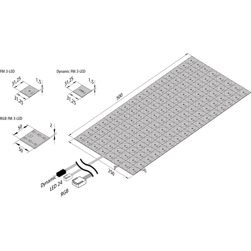 Hera - Decken-/Wandleuchte LED-Flächenhinterleuchtung 61001581203 nw